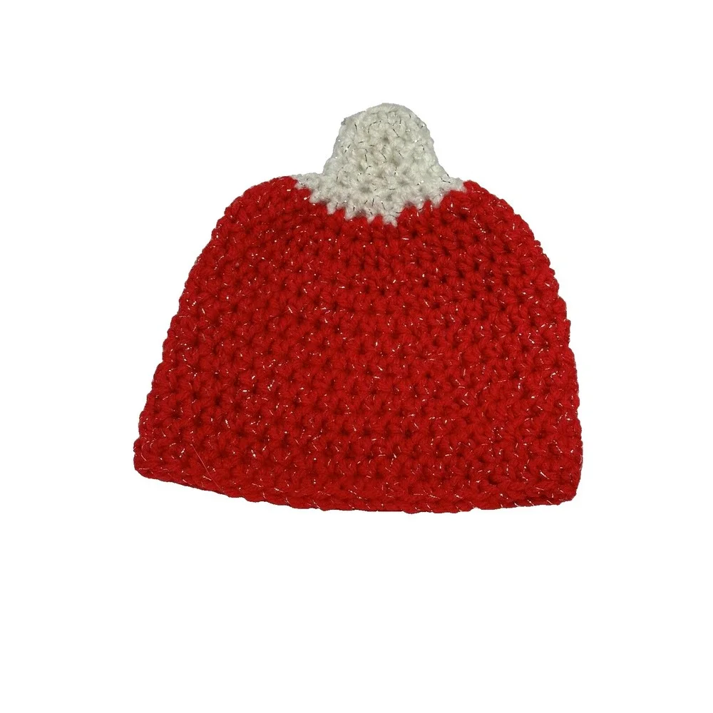 NEW‎ handmade crocheted newborn baby hat yarn christmas